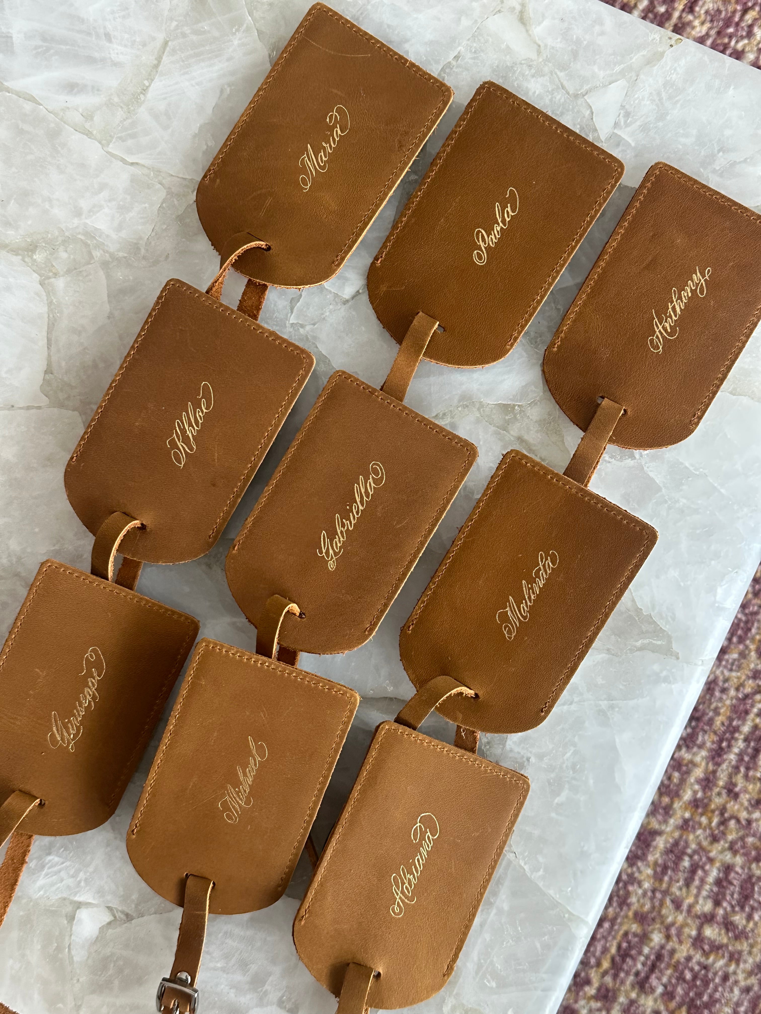 Hand-Foiled personalized Luggage Tag