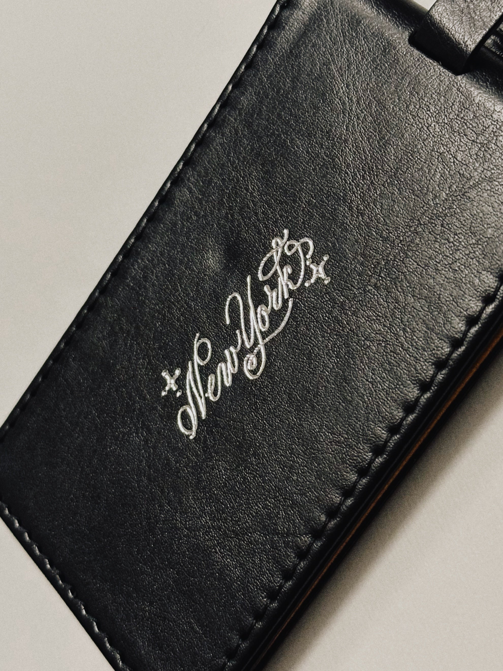 Hand-Foiled personalized Luggage Tag