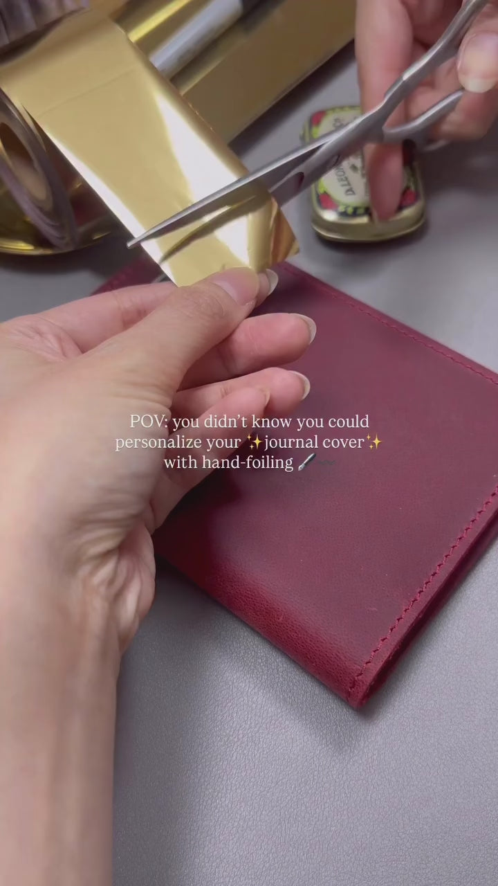 Hand-Foiled personalized Passport Holder